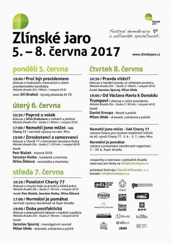 7. ročník, Zlínské jaro 2017: Charta 77